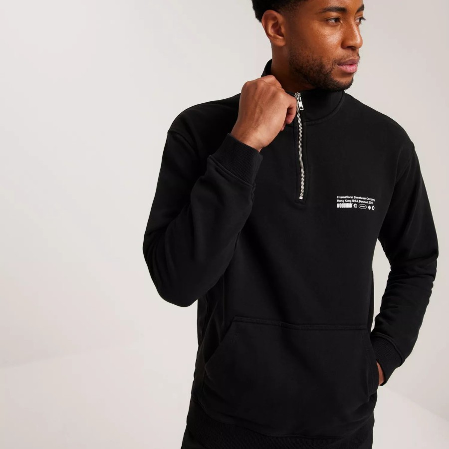 Toj Woodbird | Wblass Tech Half-Zip Black