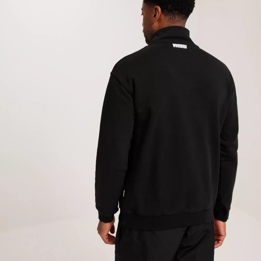 Toj Woodbird | Wblass Tech Half-Zip Black