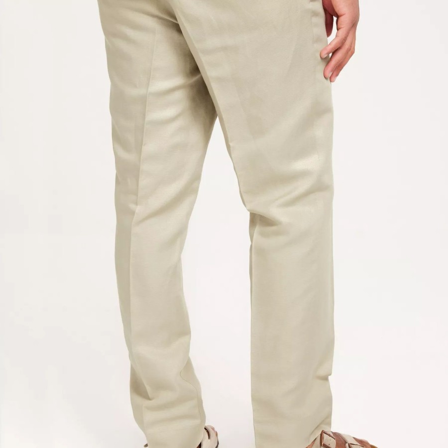 Toj J Lindeberg | Baron Tencel Linen Pants Beige