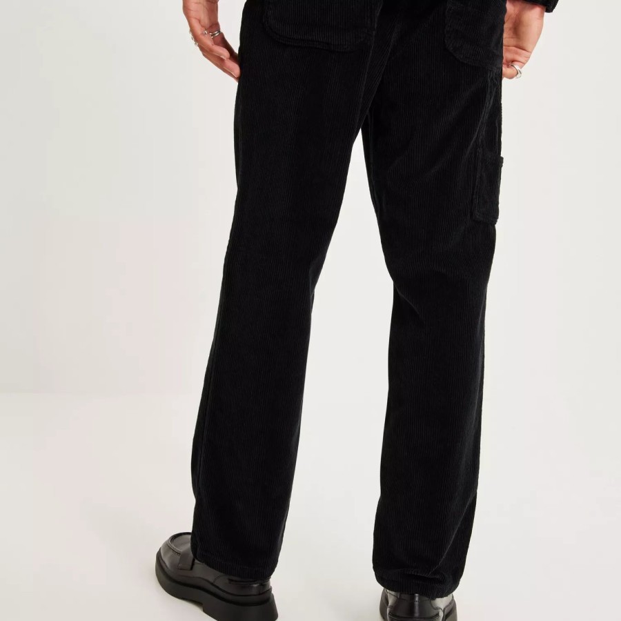 Toj KnowledgeCotton Apparel | Flint Wide Corduroy Pant - Gots/Vegan Black