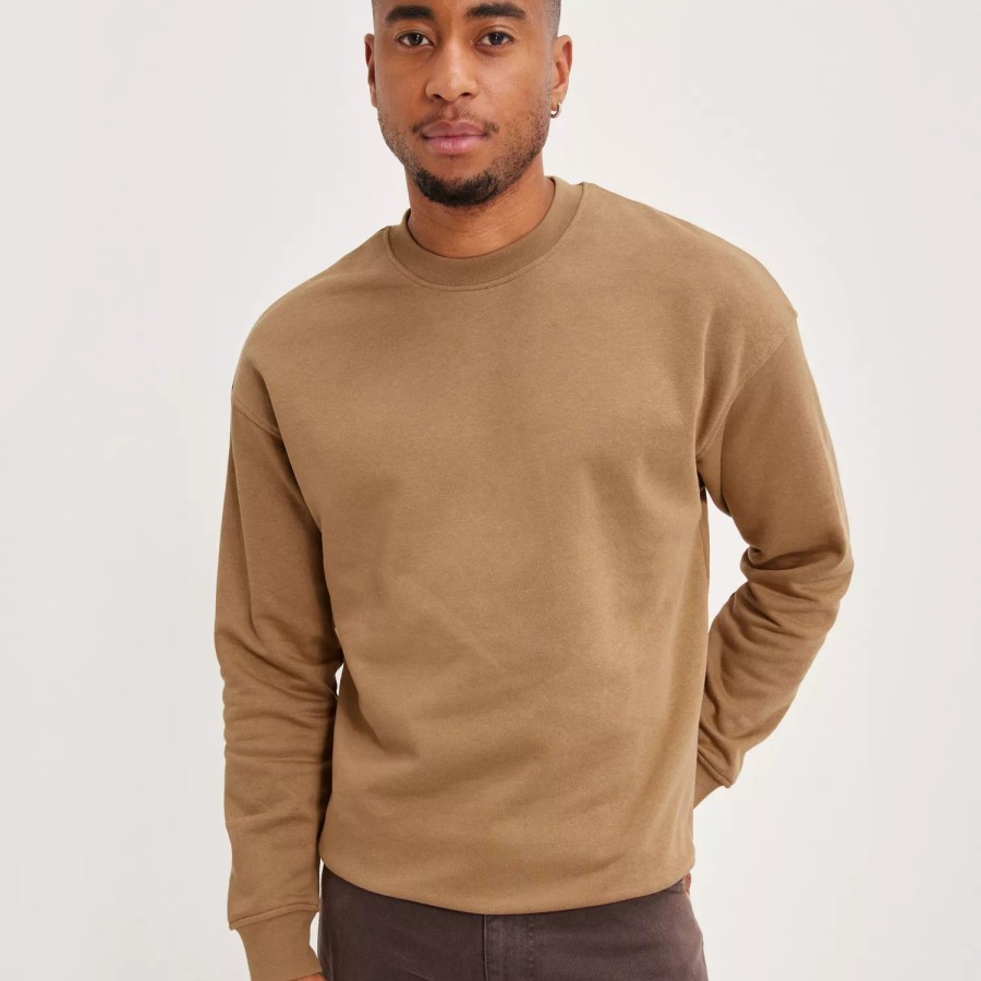 Toj Jack & Jones | Jorbrink Sweat Crew Neck Tigers Eye Cropped Box/Brushed