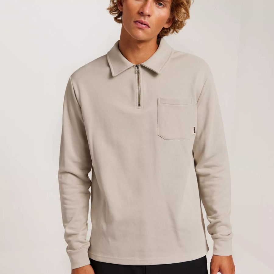 Toj Woodbird | Wbalter Half-Zip Light Sand