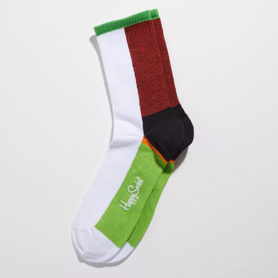 Toj Happy Socks | Blocked Fields 3/4 Crew Sock Multicolor