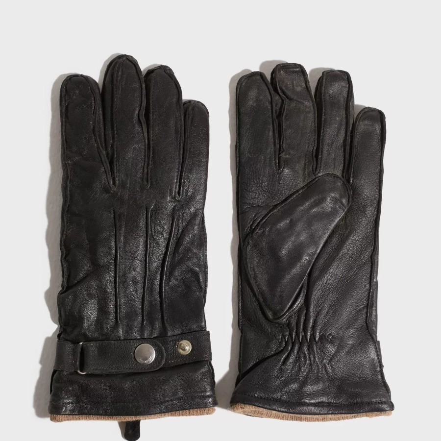 Accessories Selected Homme | Slhpoul Leather Gloves B Black