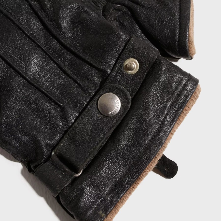 Accessories Selected Homme | Slhpoul Leather Gloves B Black