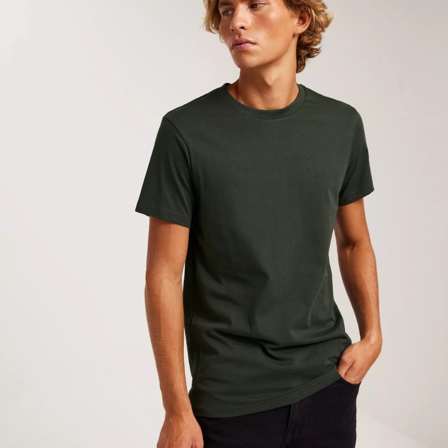 Toj Bread & Boxers | Crew-Neck Cotton Forest Green