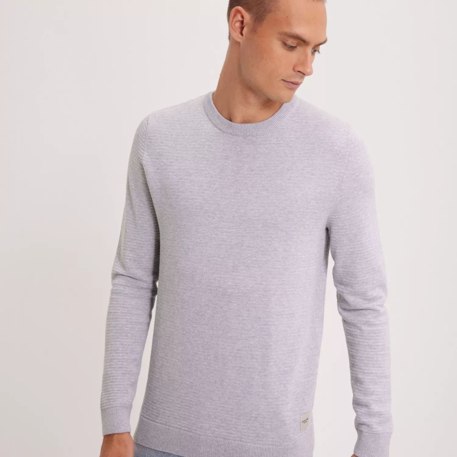 Toj Jack & Jones | Jjeotto Knit Crew Neck Noos Cool Grey Melange