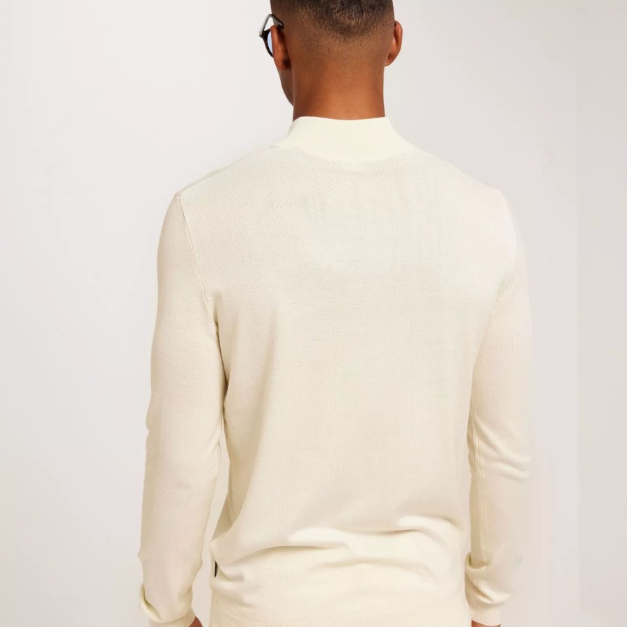 Toj Only & Sons | Onswyler Life Reg 14 Half Zip Knit Star White