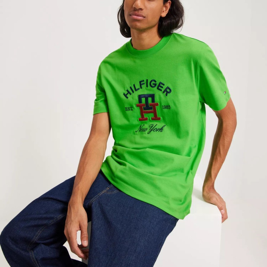 Toj Tommy Hilfiger | Curved Monogram Tee Lime