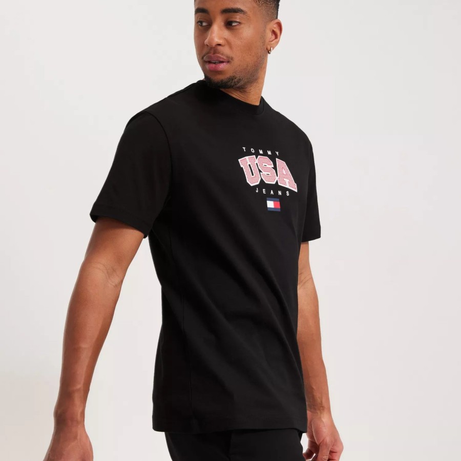 Toj Tommy Jeans | Tjm Clsc Modern Sport Usa Tee Black