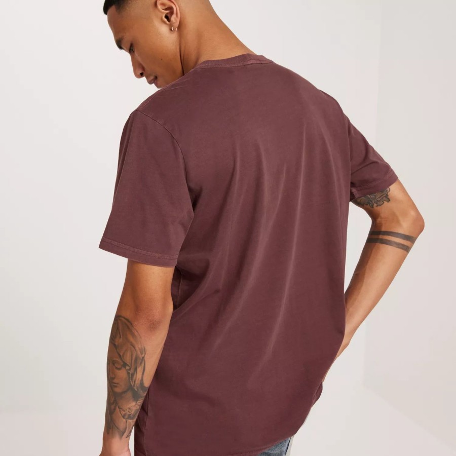 Toj Neuw | Organic Neuw Band Tee Oxblood Red