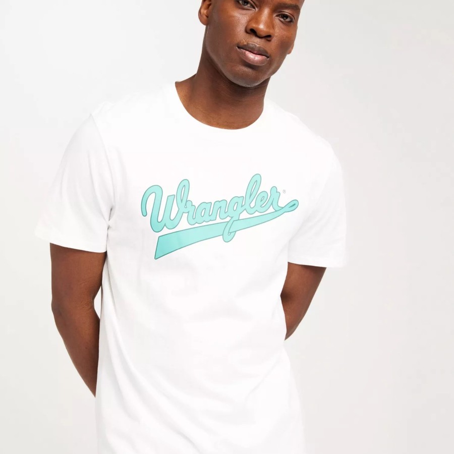 Toj Wrangler | Branded Tee Worn White