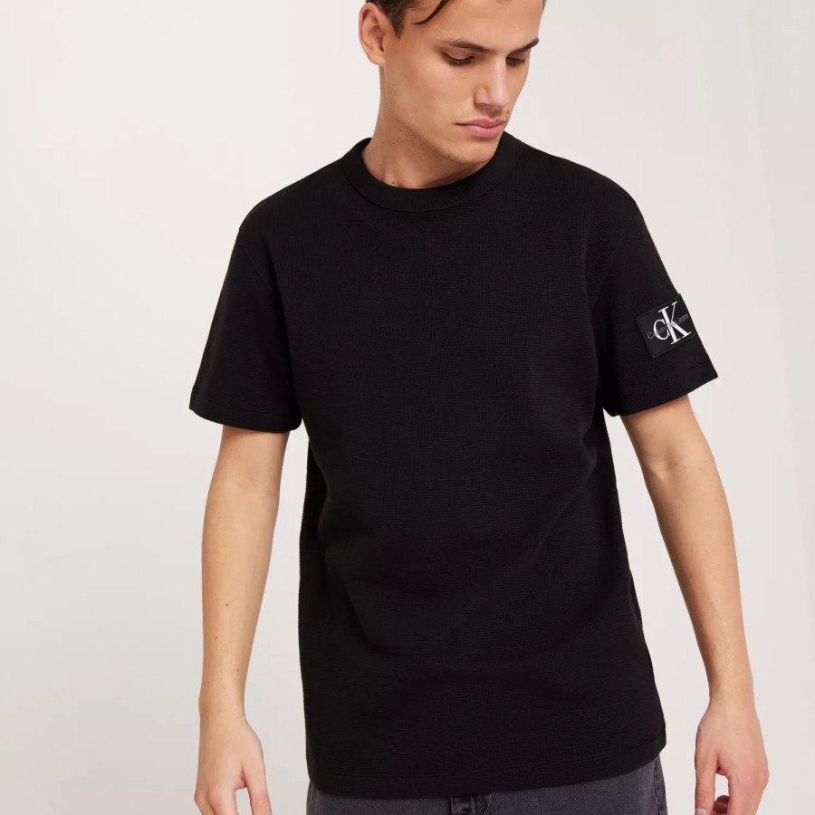 Toj Calvin Klein Jeans | Badge Waffle Tee Ck Black