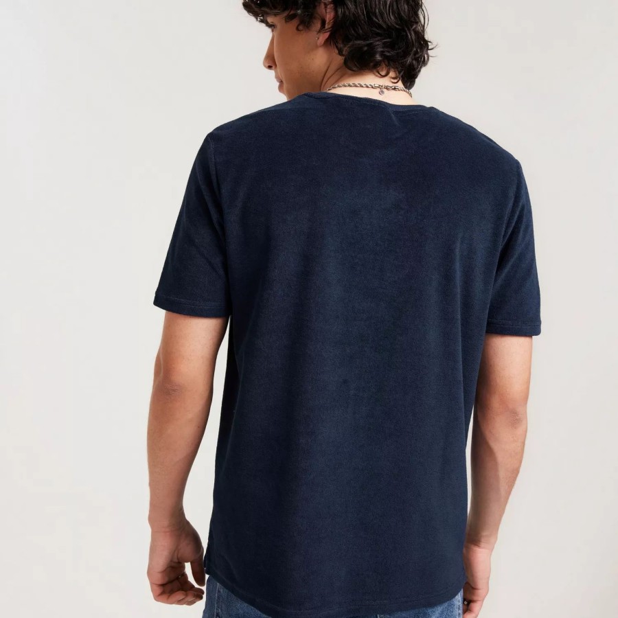 Toj Lyle & Scott | Towelling T Shirt Dark Navy