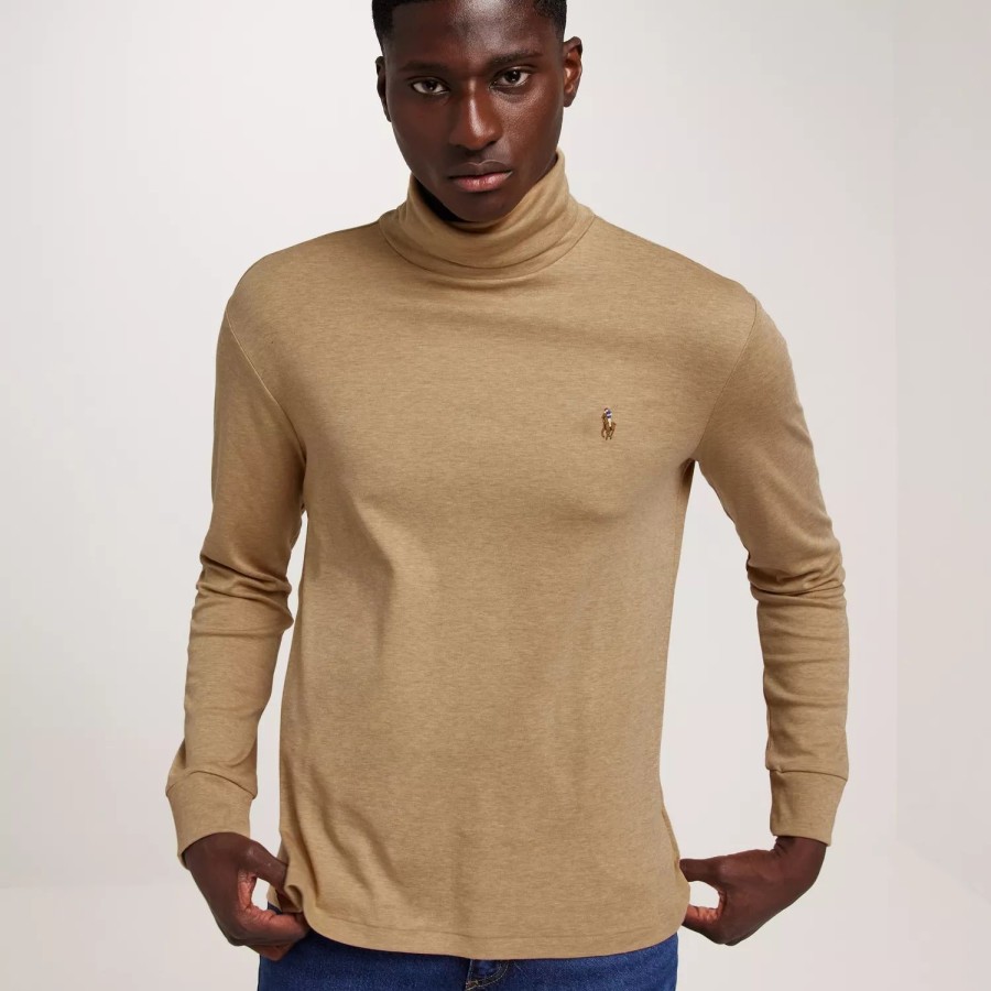 Toj Polo Ralph Lauren | Lsturtlem1-Long Sleeve-Knit Medium Beige