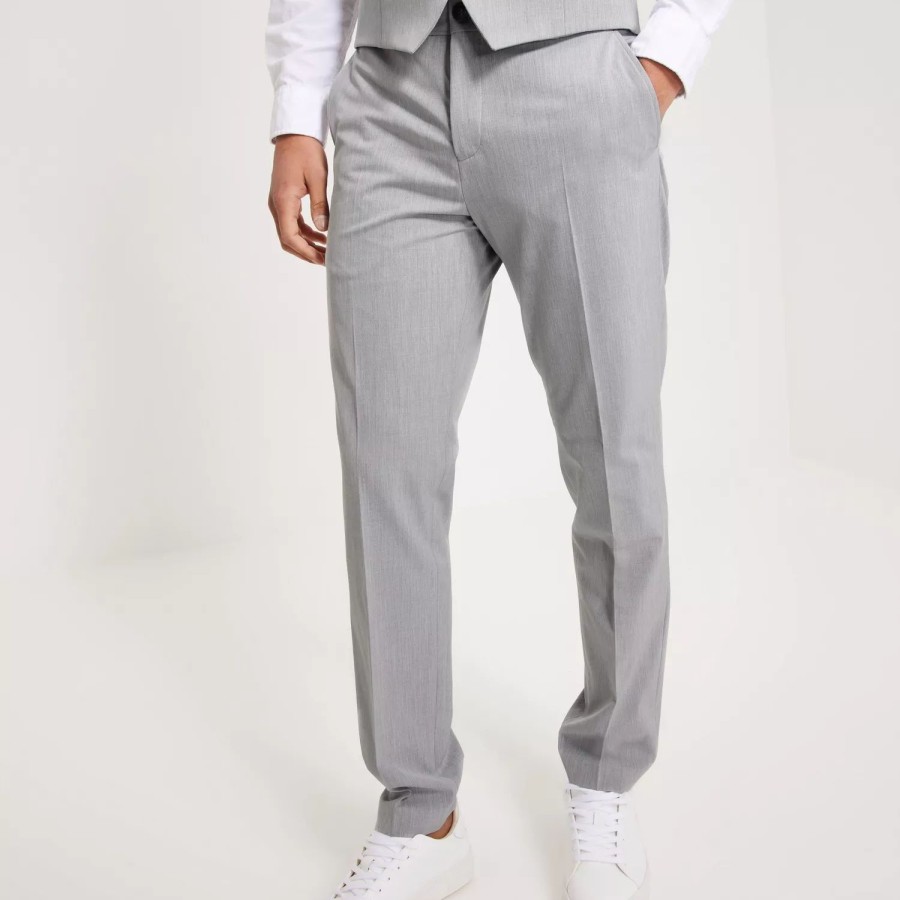 Toj Selected Homme | Slhslim-Liam Trs Flex Noos Light Grey Melange