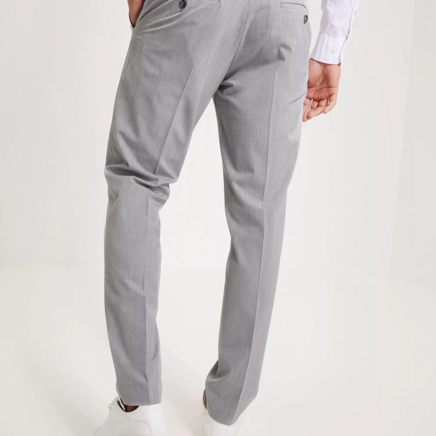 Toj Selected Homme | Slhslim-Liam Trs Flex Noos Light Grey Melange