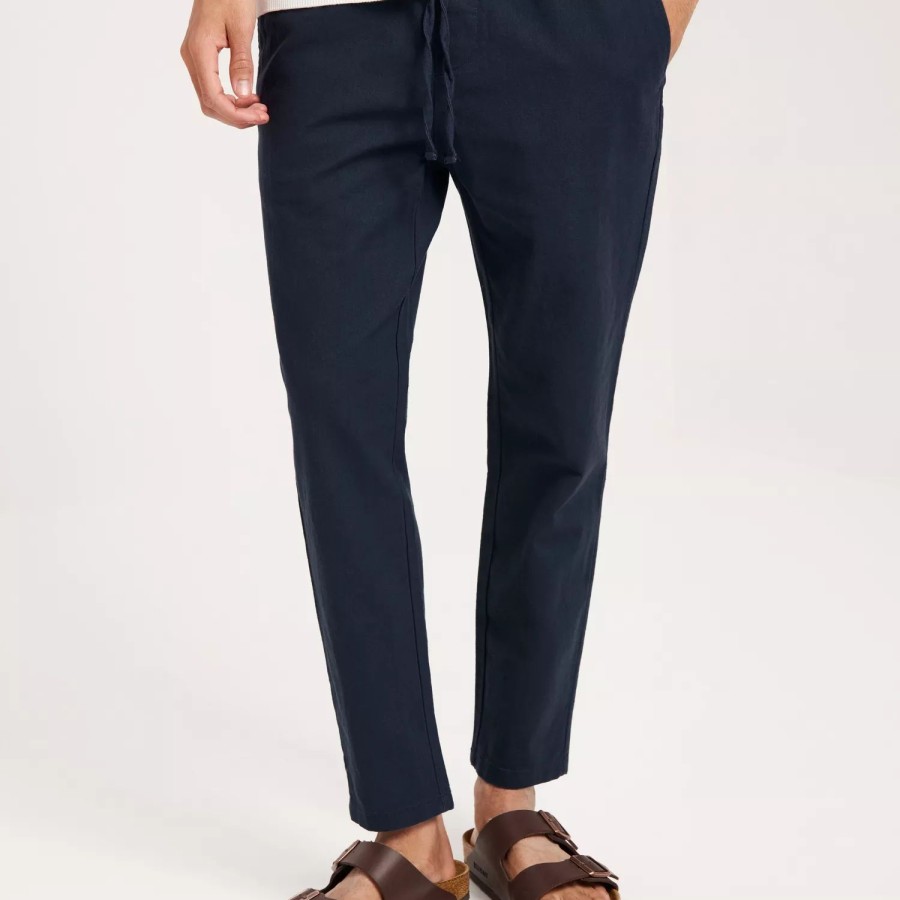 Toj Only & Sons | Onslinus Crop 0007 Cot Lin Pnt Noos Dark Navy