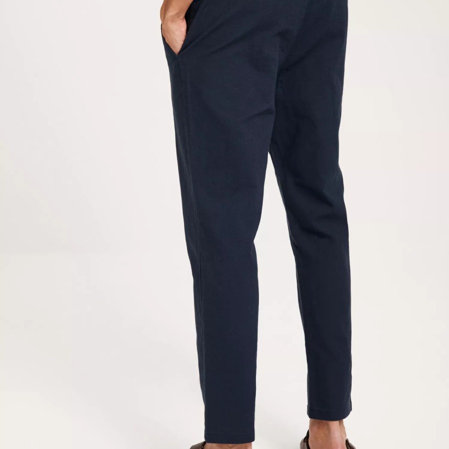 Toj Only & Sons | Onslinus Crop 0007 Cot Lin Pnt Noos Dark Navy