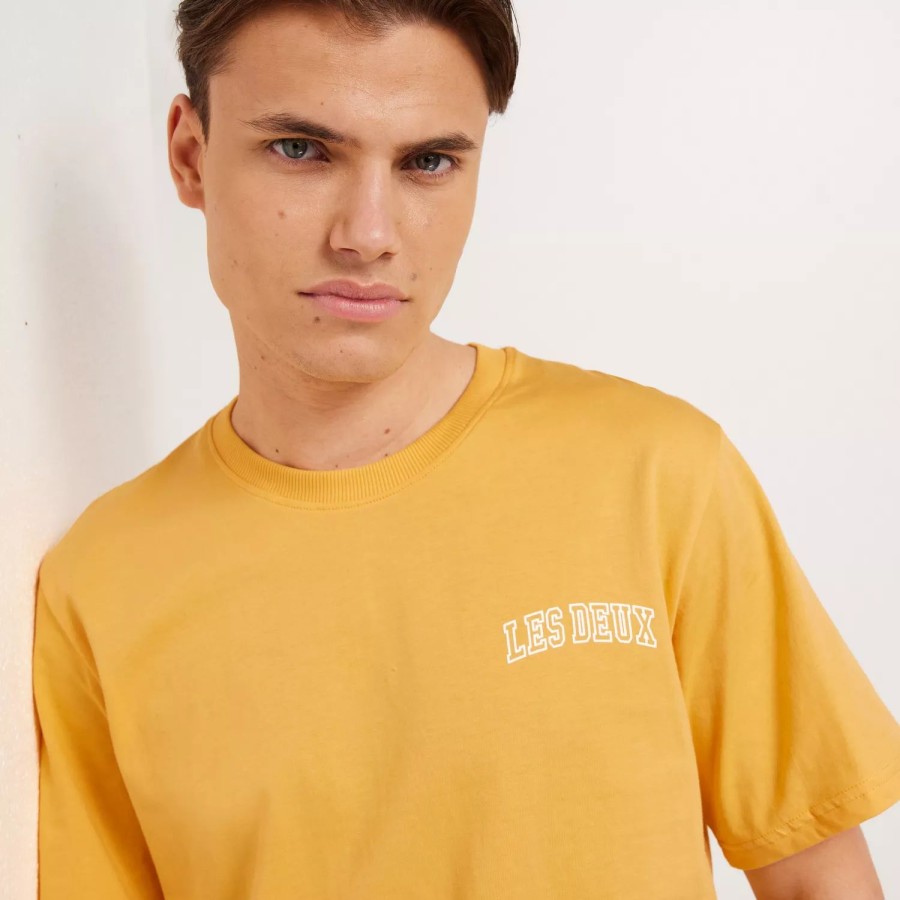 Toj Les Deux | Blake T-Shirt White/Yellow