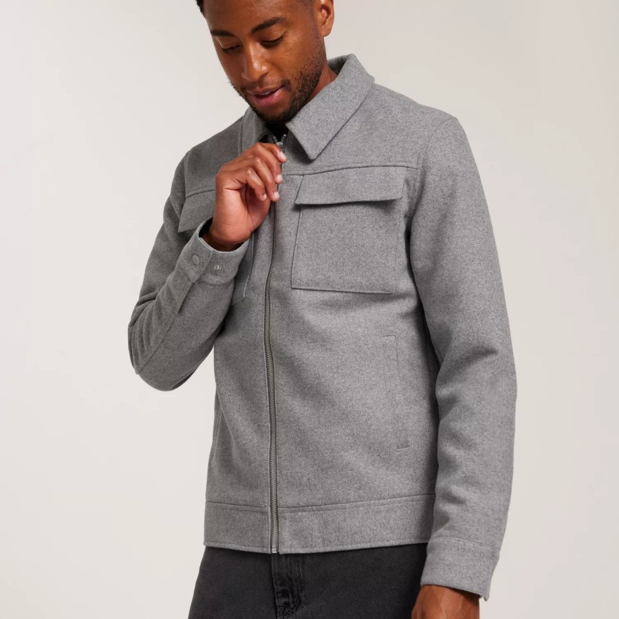 Toj Jack & Jones | Jjemorrison Wool Jacket Sn Light Grey Melange