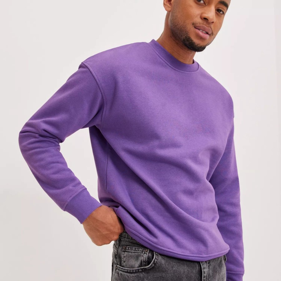 Toj Jack & Jones | Jorbrink Sweat Crew Neck Deep Lavender Cropped Box/Brushed