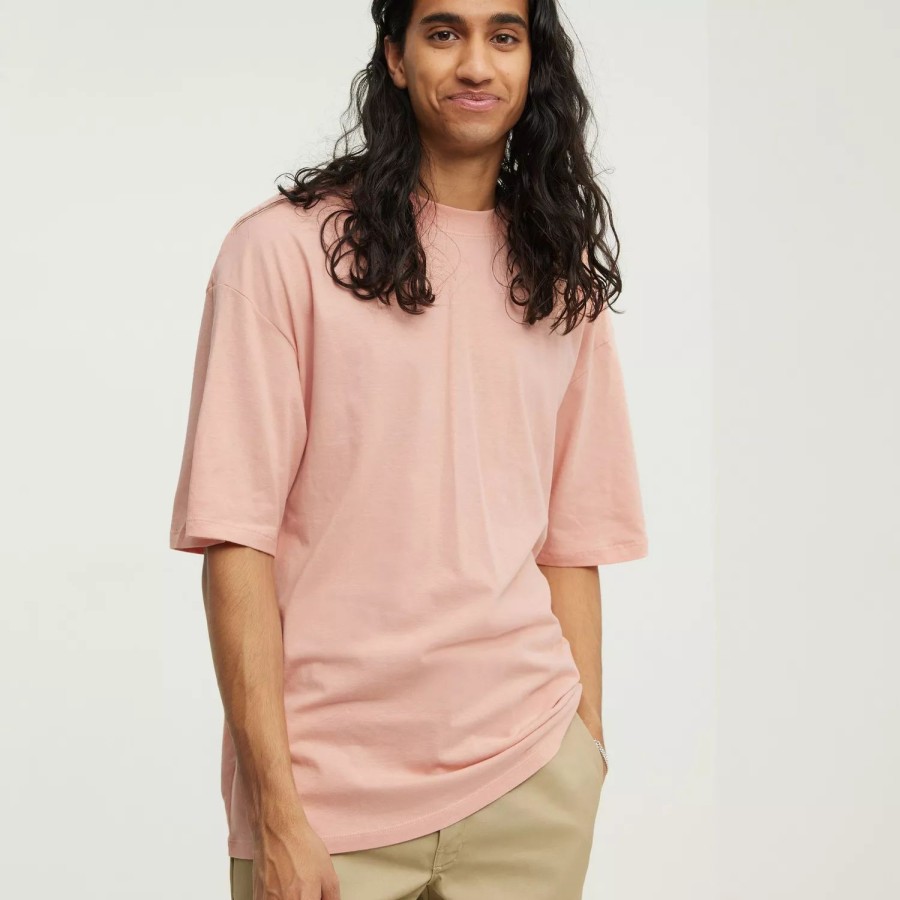 Toj Jack & Jones | Jorbrink Tee Ss Crew Neck Coral Pink Box