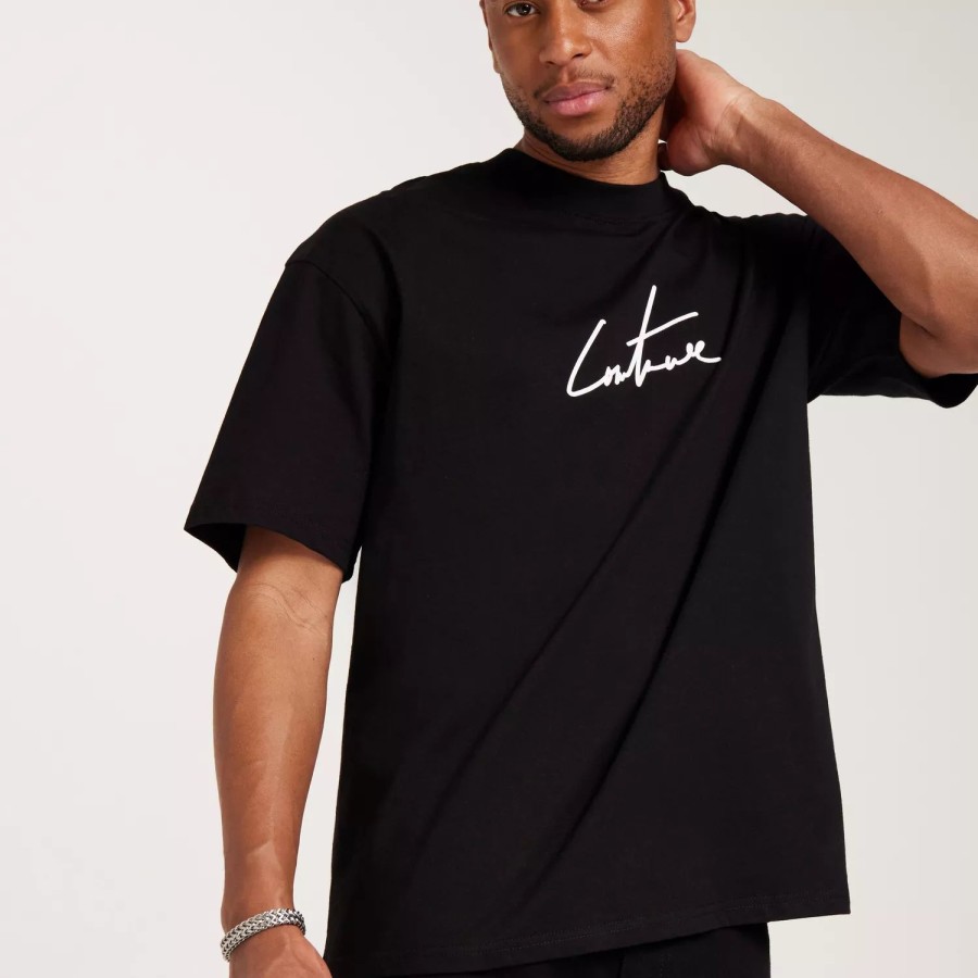 Toj The Couture Club | Signature Relaxed Fit T Shirt Black