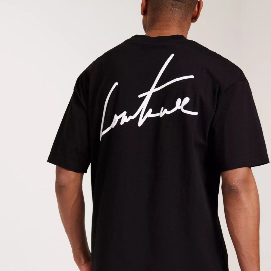 Toj The Couture Club | Signature Relaxed Fit T Shirt Black