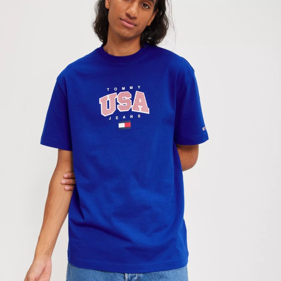 Toj Tommy Jeans | Tjm Clsc Modern Sport Usa Tee Ultra Blue