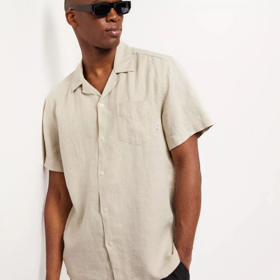 Toj Woodbird | Mays Linen Shirt Sand