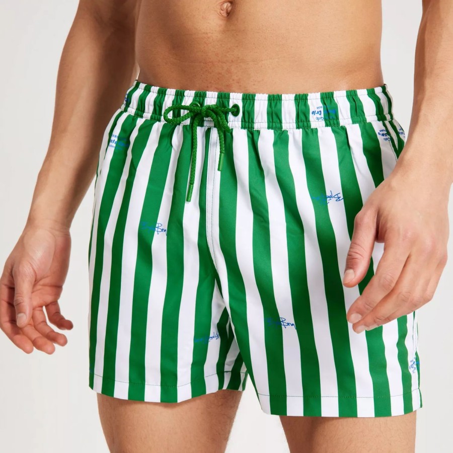 Toj Bj枚rn Borg | Borg Print Swim Shorts Stripe