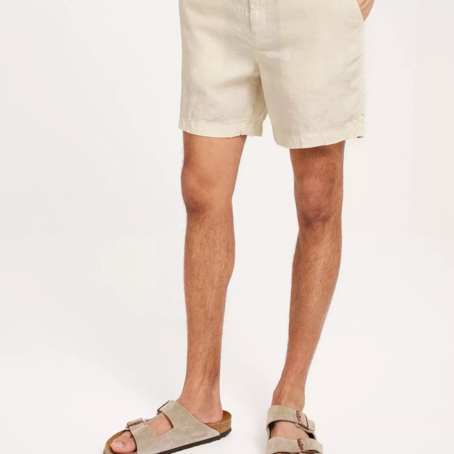 Toj Superdry | Studios Overdyed Linen Short Birch Beige