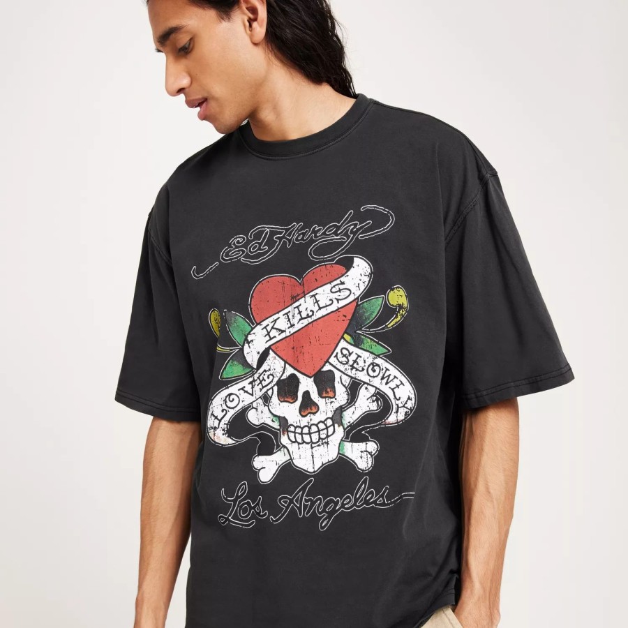 Toj Ed Hardy | Love-Kills-Slowly T-Shirt Washed Black