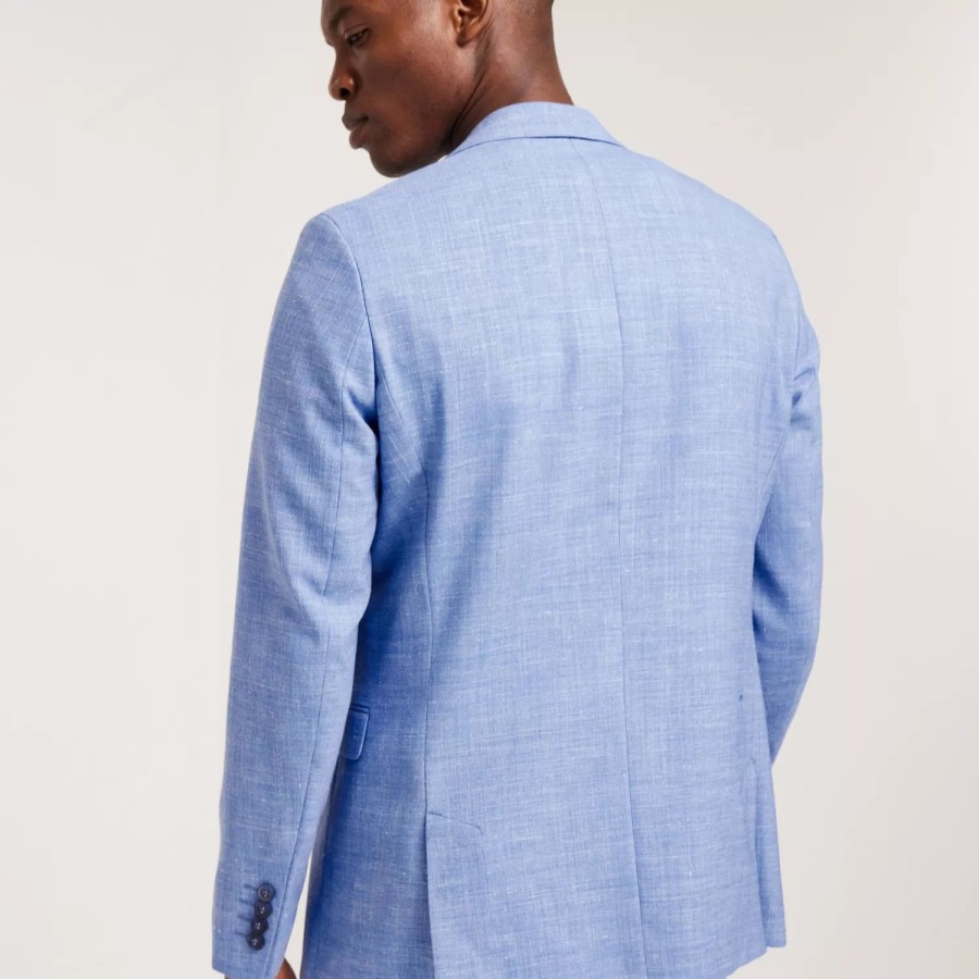 Toj Selected Homme | Slhslim-Oasis Linen Blz Noos Light Blue