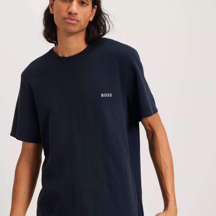 Toj BOSS | Waffle T-Shirt 10242355 01 Dark Blue