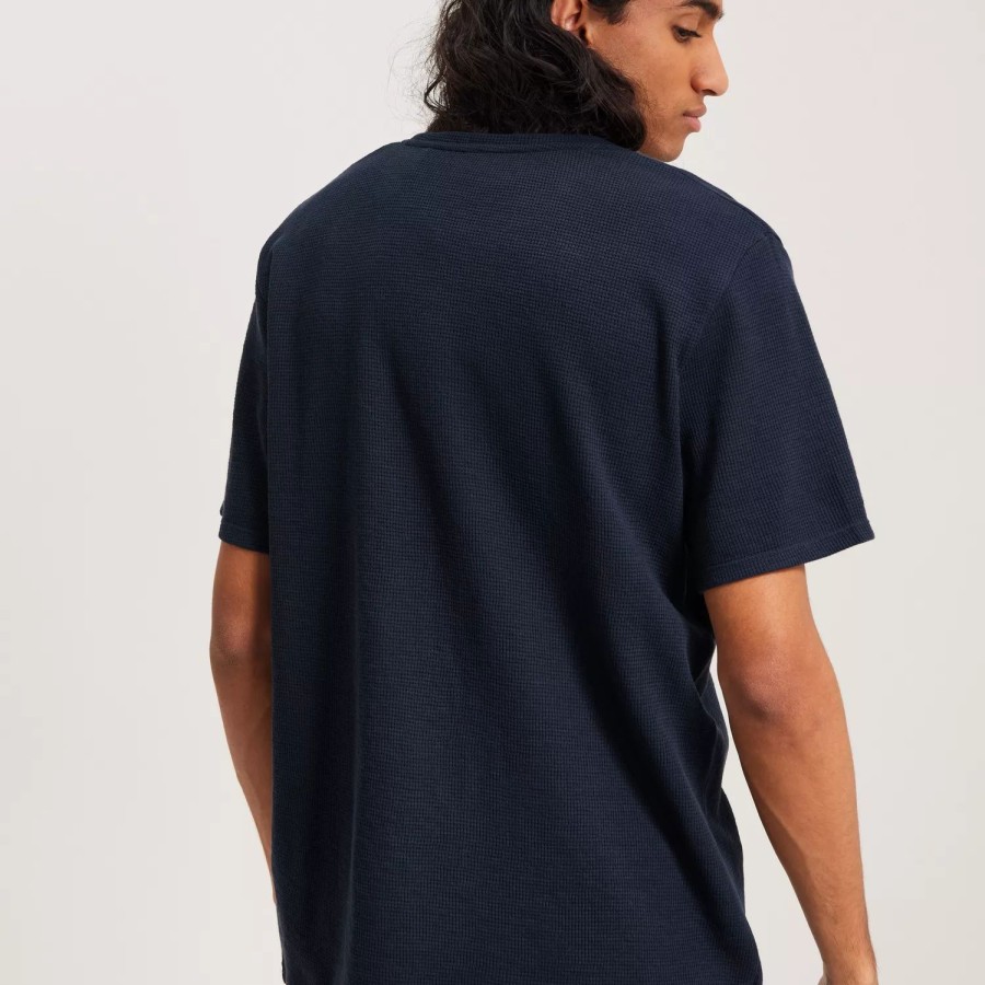 Toj BOSS | Waffle T-Shirt 10242355 01 Dark Blue