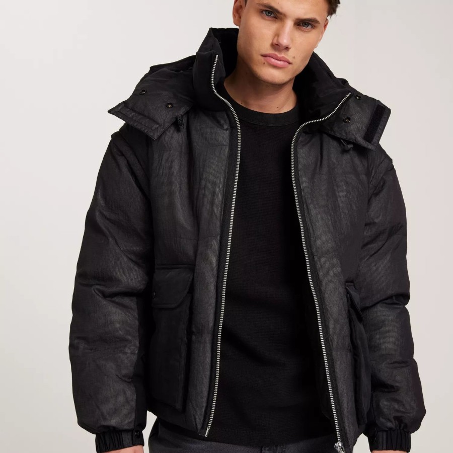 Toj Calvin Klein Jeans | Quilted Mesh Puffer Jacket Ck Black