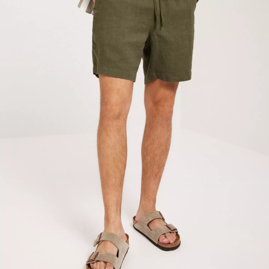 Toj Woodbird | Bommy Linen Shorts Army