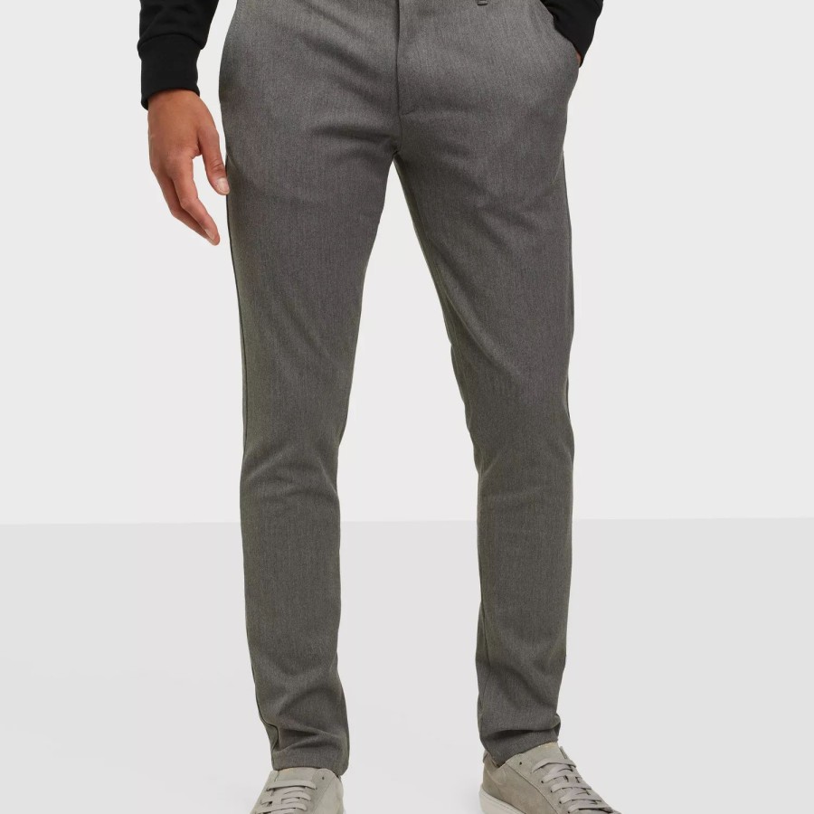 Toj Solid | Pants -Tofrederic Medium Grey Melange