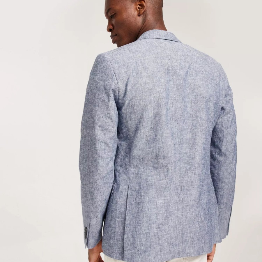 Toj Jack & Jones | Jprriviera Linen Blazer Slim Fit Sn Chambray Blue Slim Fit