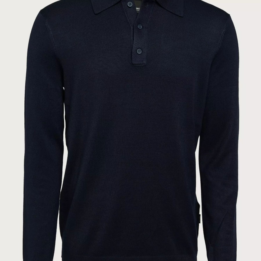 Toj Only & Sons | Onswyler Life Reg 14 Ls Polo Knit N Dark Navy