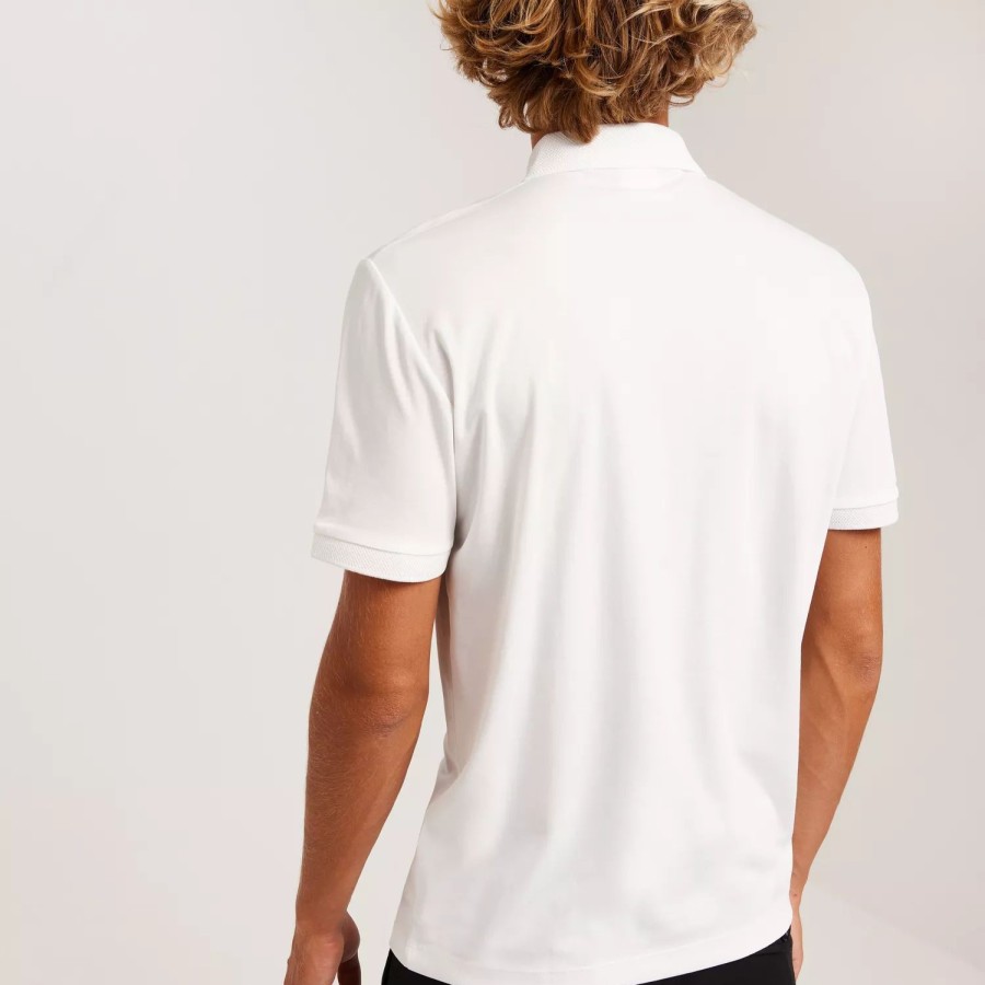 Toj Selected Homme | Slhfave Zip Ss Polo Noos Cloud Dancer