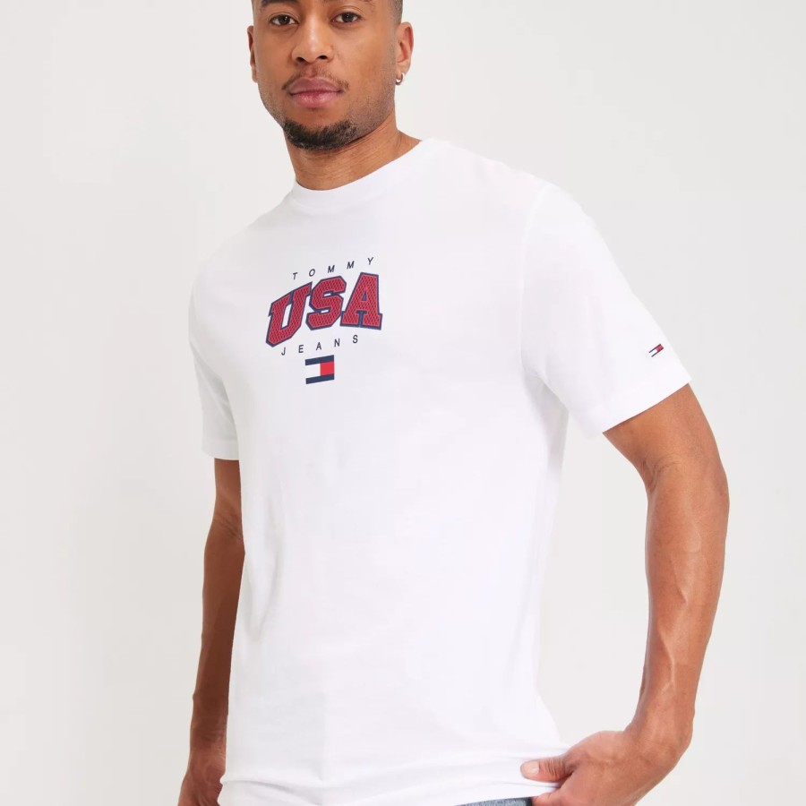 Toj Tommy Jeans | Tjm Clsc Modern Sport Usa Tee White