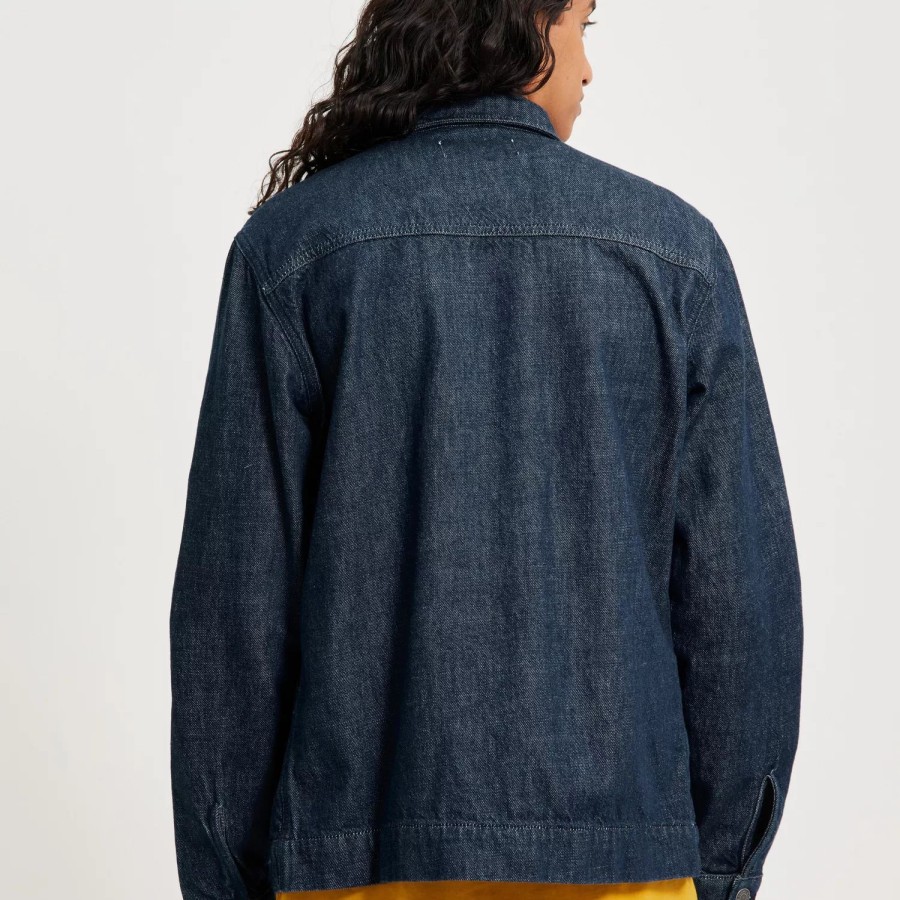 Toj Selected Homme | Slhwill 25601 Rinse Lca Jacket W Dark Blue Denim