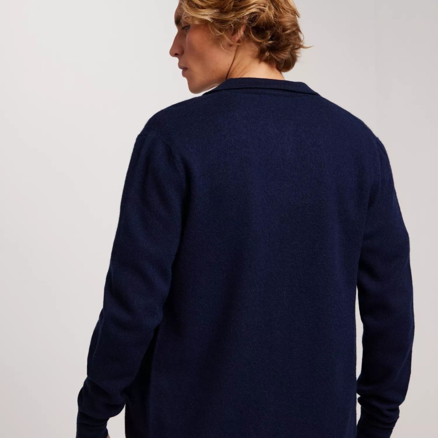 Toj Selected Homme | Slhbelo Ls Knit Zip Cardigan W Sky Captain