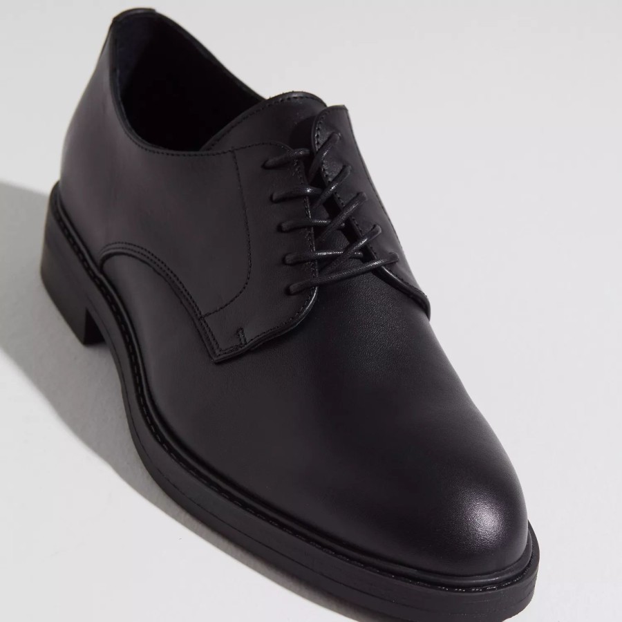 Sko Selected Homme | Slhblake Leather Derby Shoe Noos Black