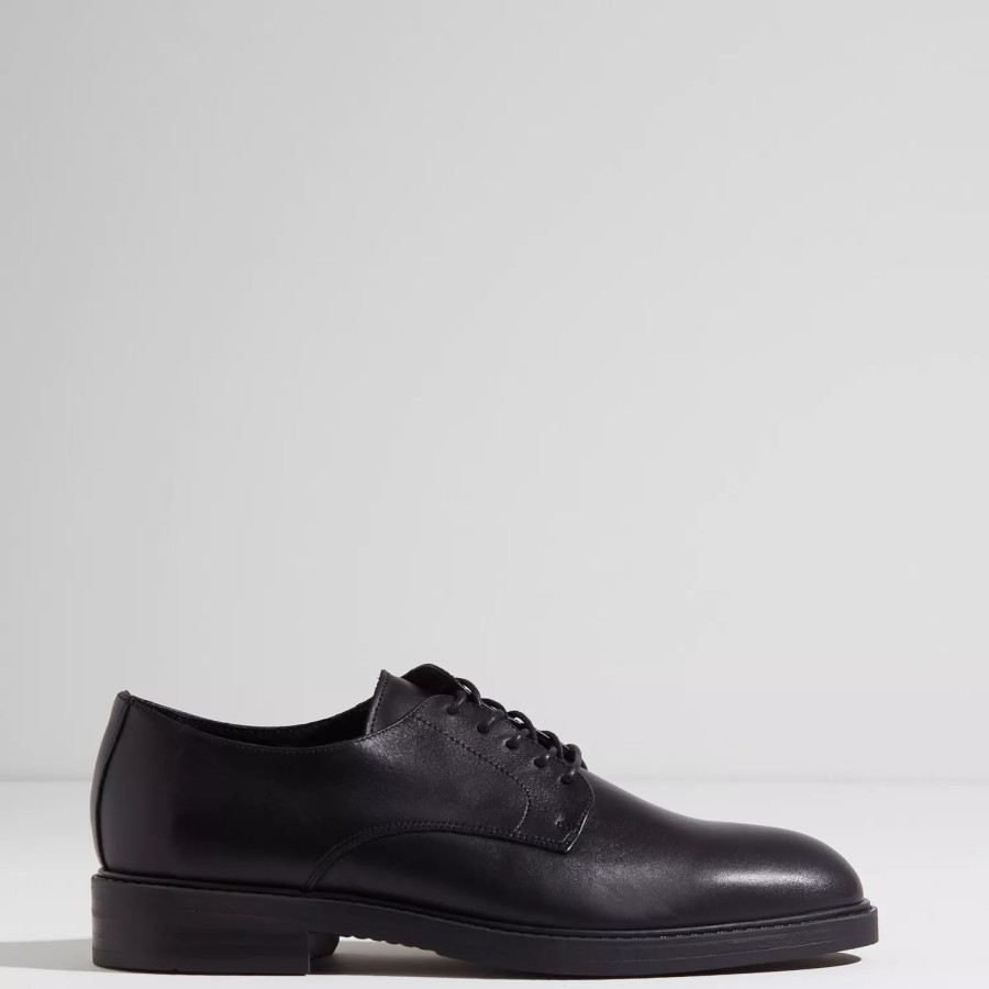 Sko Selected Homme | Slhblake Leather Derby Shoe Noos Black