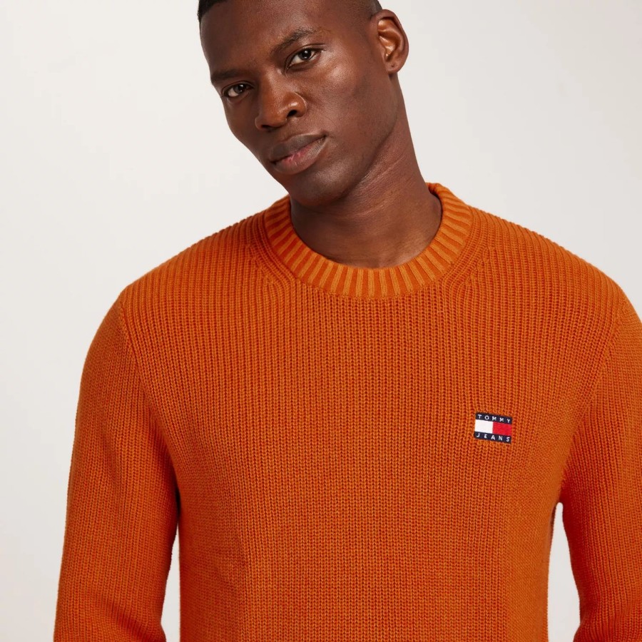 Toj Tommy Jeans | Tjm Reg Tonal Xs Badge Sweater Bonfire Orange