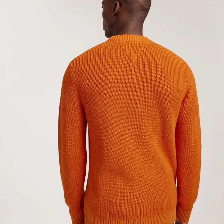 Toj Tommy Jeans | Tjm Reg Tonal Xs Badge Sweater Bonfire Orange